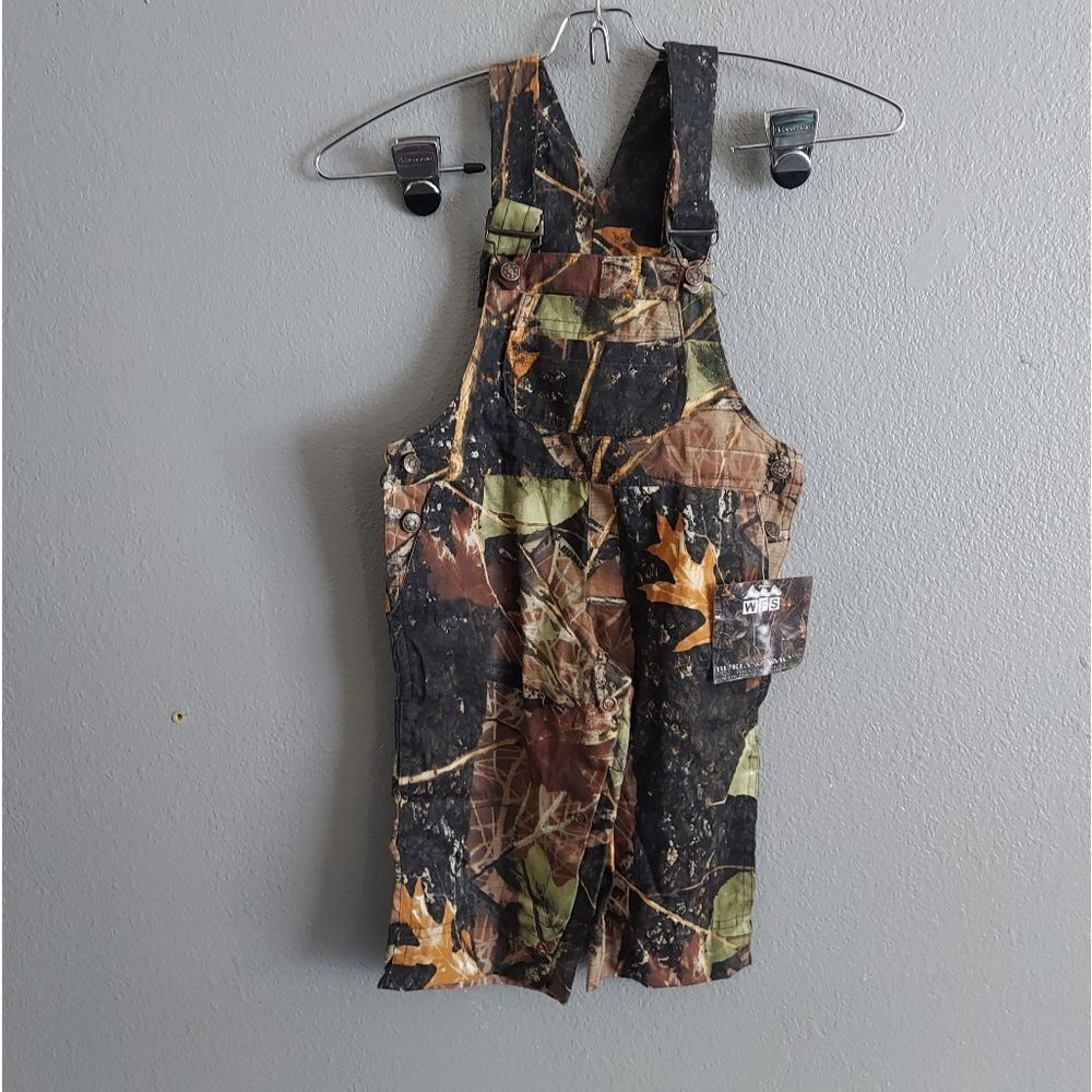WFS Burly Camo Bib Overalls 18 Months